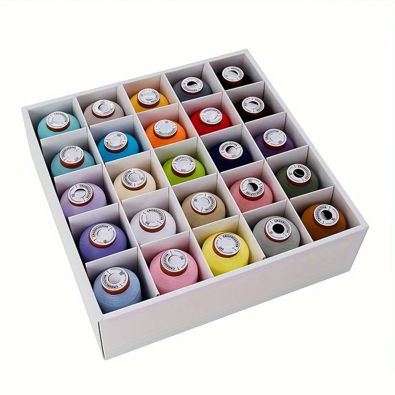 Sewing Threads Kits, 25 Colors 1100 Yards Per Spools, Polyester Sewing Thread for Hand and Machine Sewing for Serger, Overlock,
