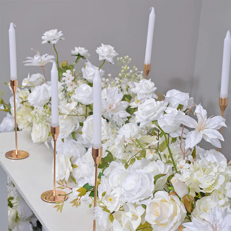 White Rose Babys Breath