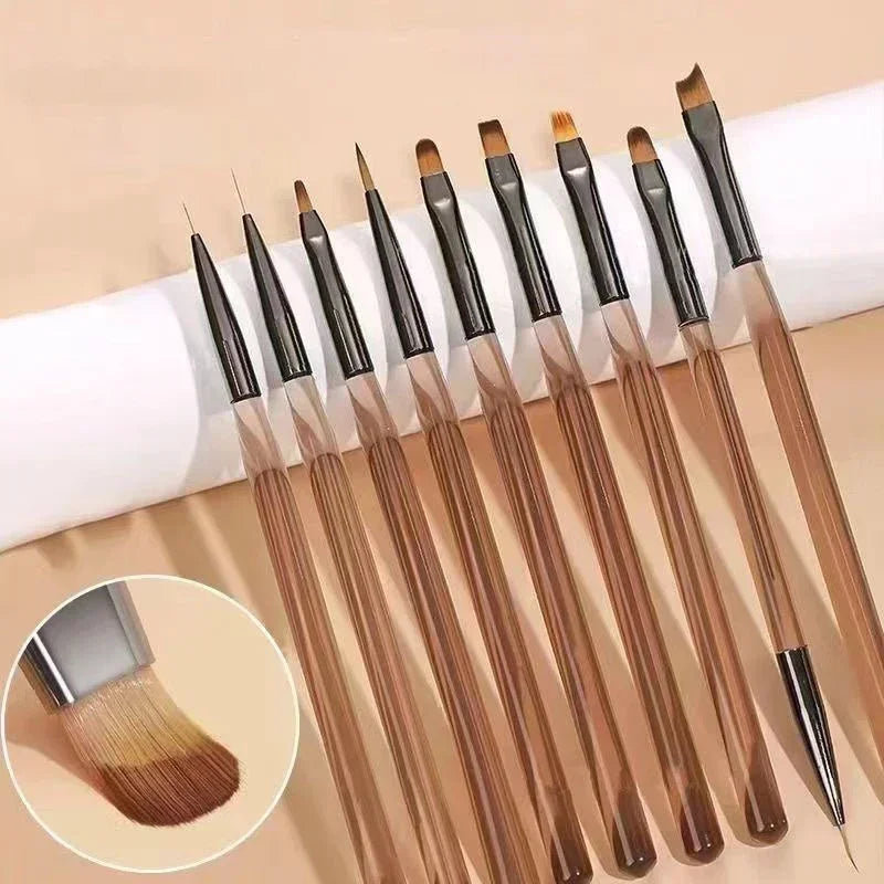 9PCS UV Gel Brush