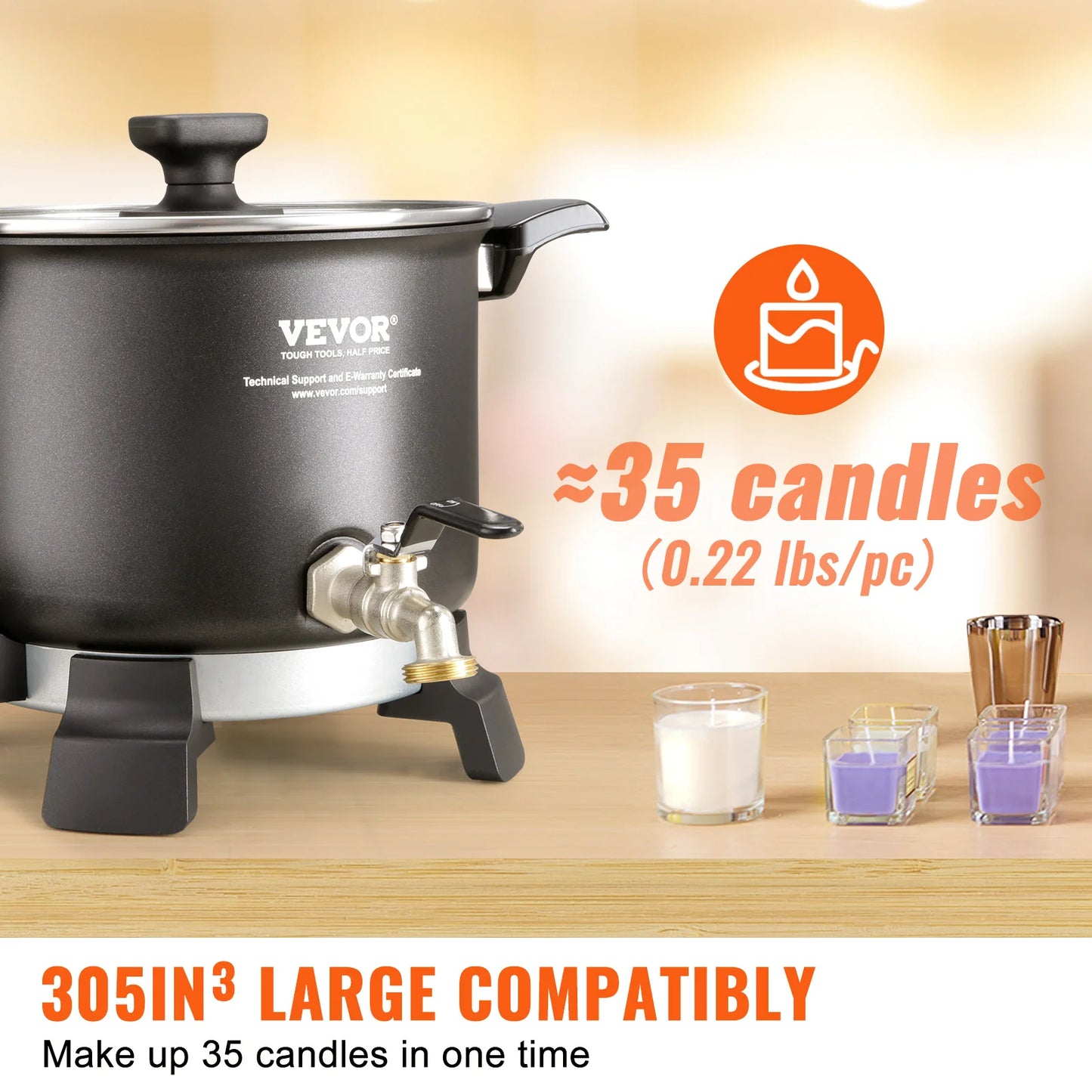 Large Wax Melter Candles