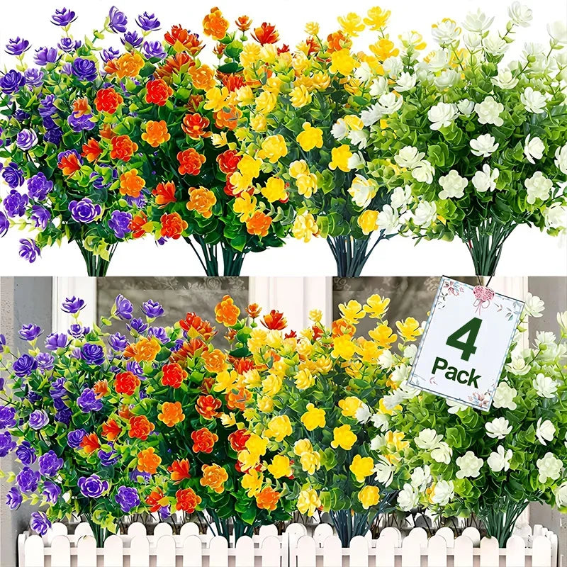 4pcsFlowers Greenery Plants