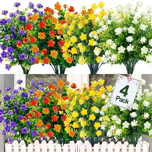 4pcsFlowers Greenery Plants