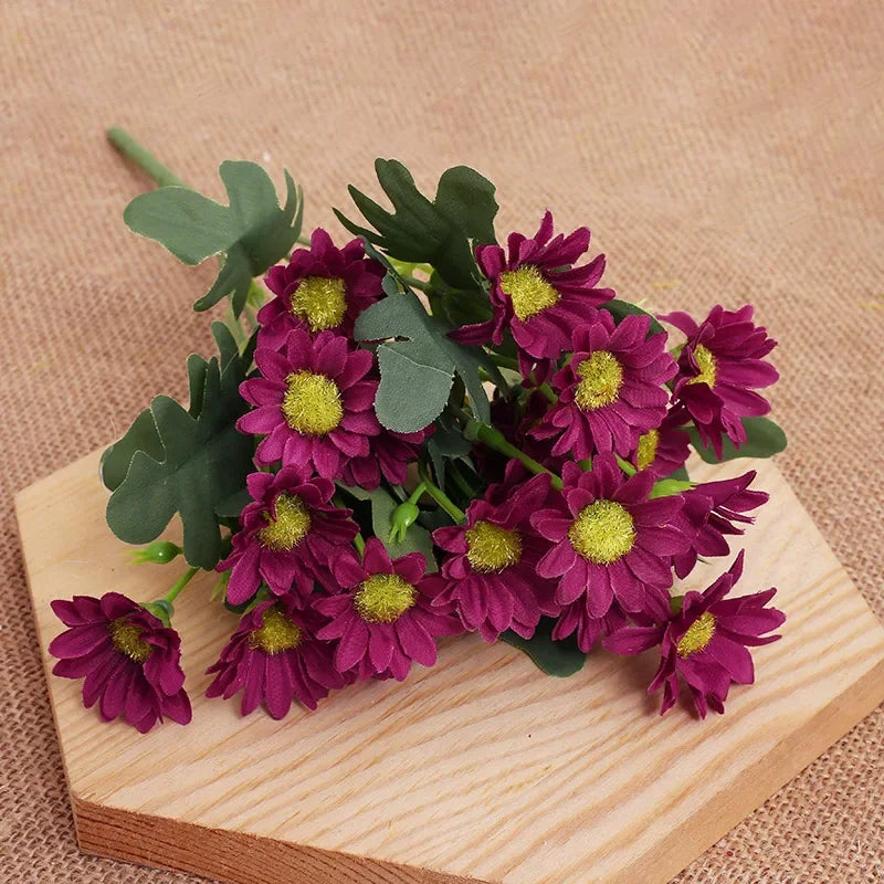 Autumn Flowers Silk Daisy DIY Home Garden
