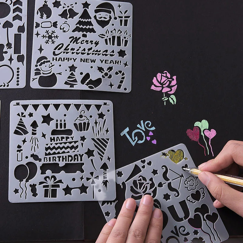 5PCS Stencil Gift Box