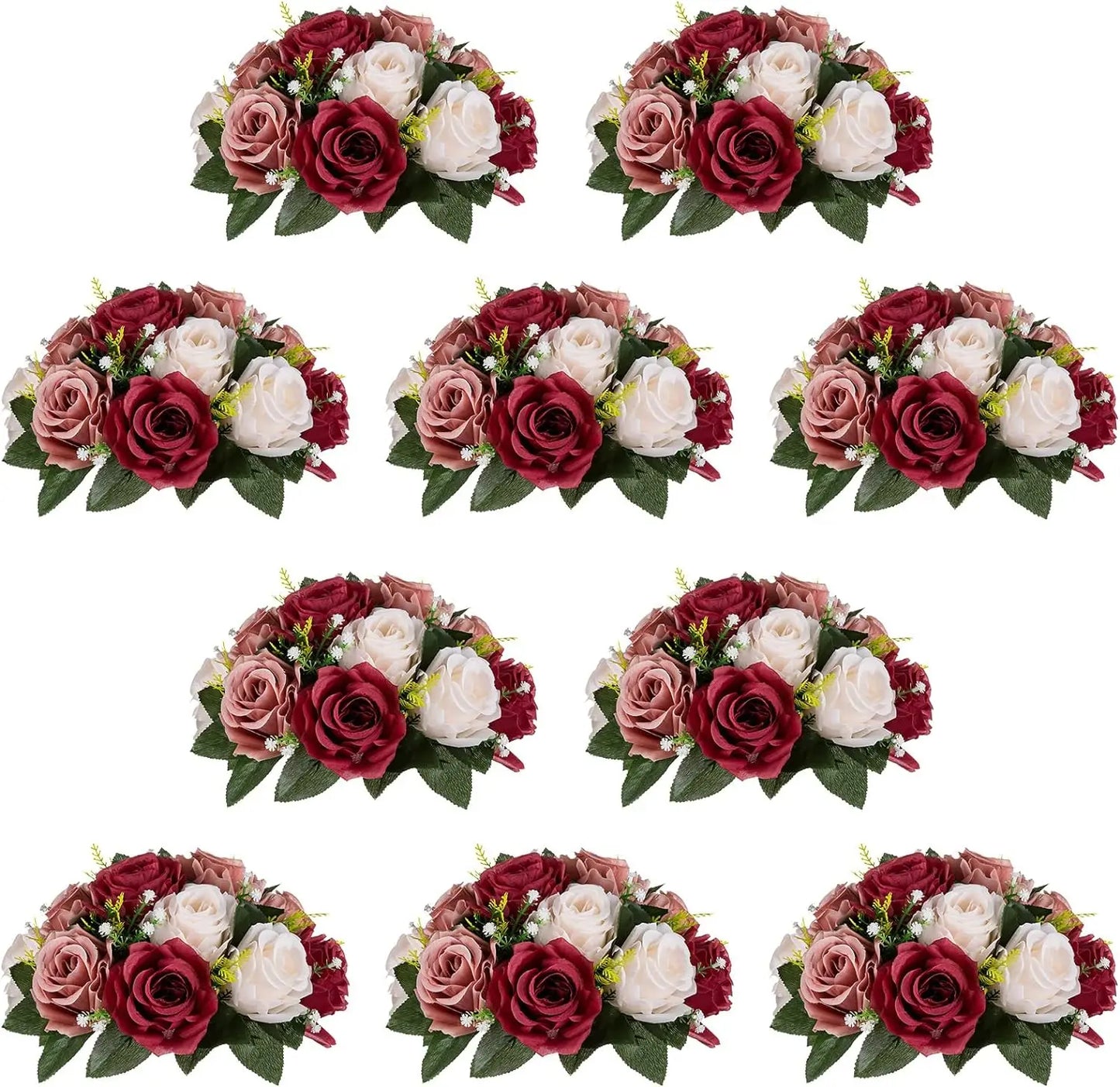 10Pcs 9.5 inch Diameter Flower Ball