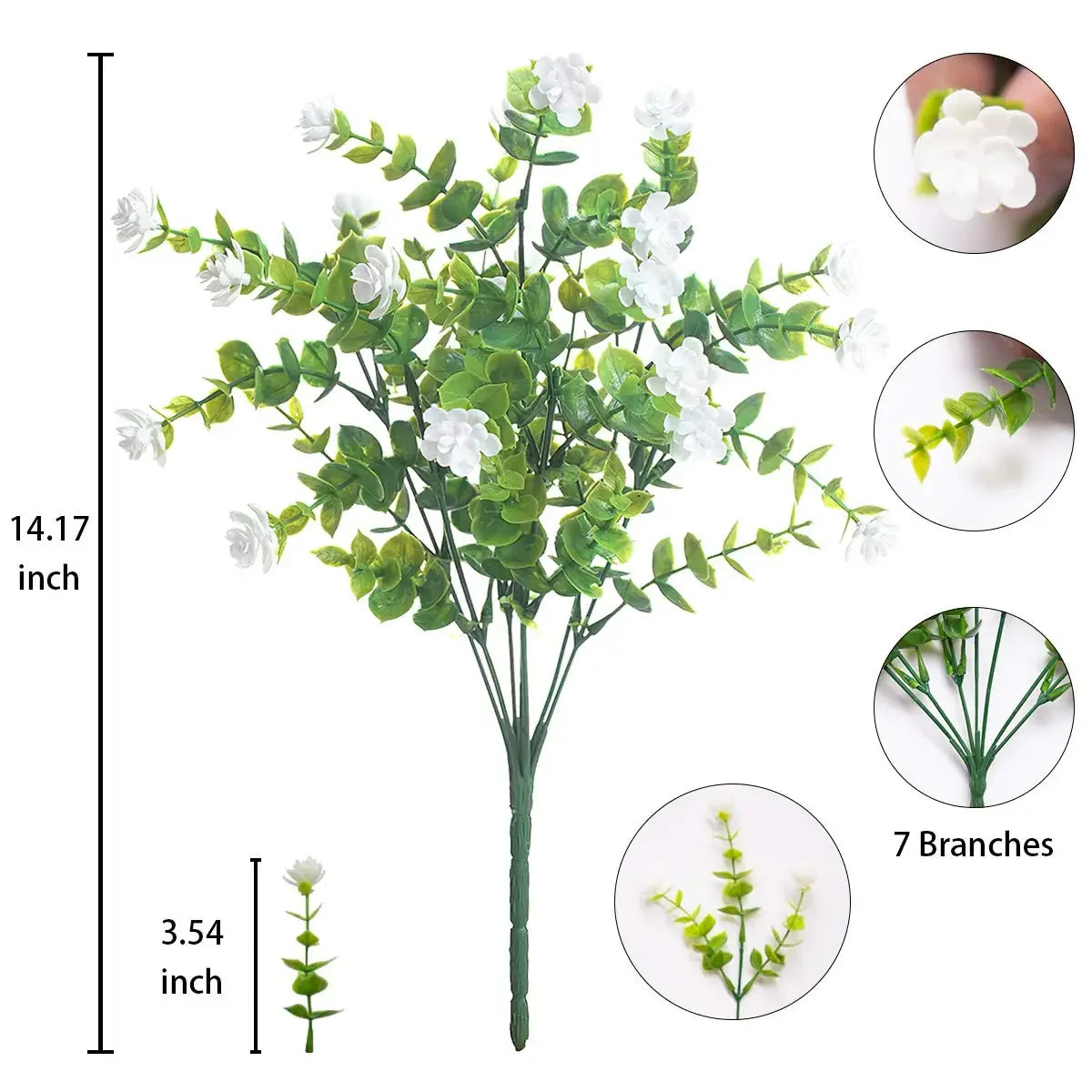 4pcsFlowers Greenery Plants