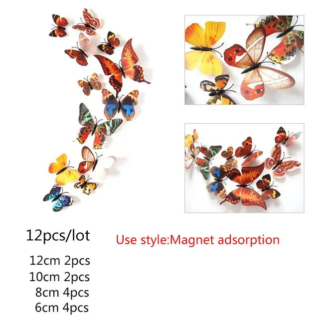 Multicolor Butterflies Wall Sticker