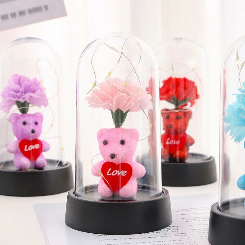 Rose Light Artificial Galaxy Eternal Rose Flower Valentines Day Flower Gifts Artificial Flowers Home Decorative Craft Supplies