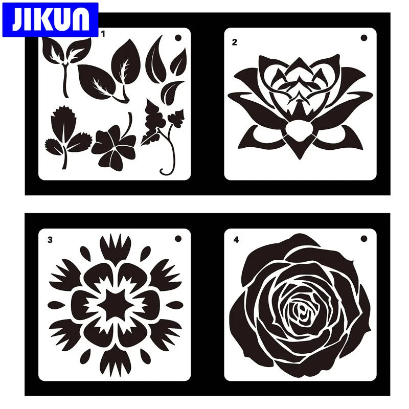 20pcs Flower Stencils