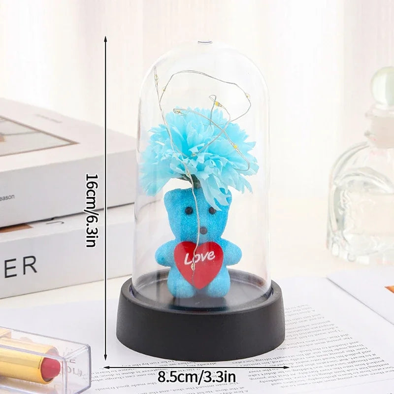Rose Light Artificial Galaxy Eternal Rose Flower Valentines Day Flower Gifts Artificial Flowers Home Decorative Craft Supplies