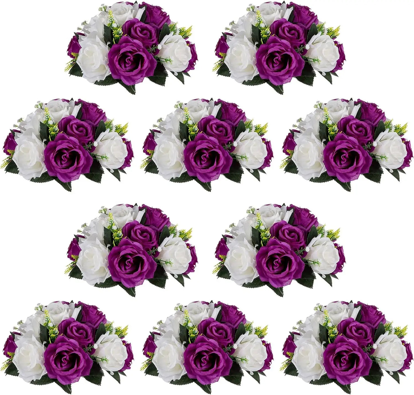 10Pcs 9.5 inch Diameter Flower Ball