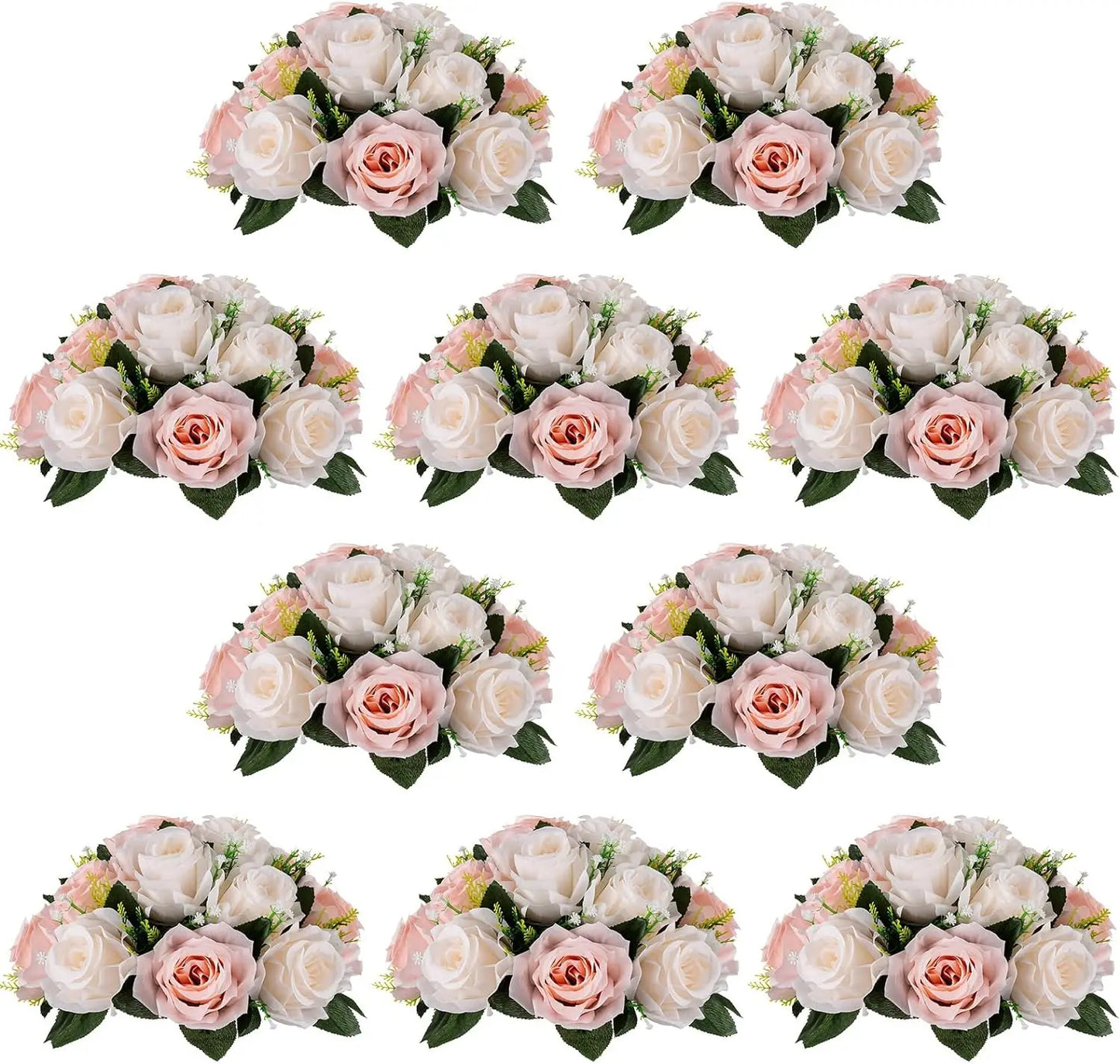 10Pcs 9.5 inch Diameter Flower Ball