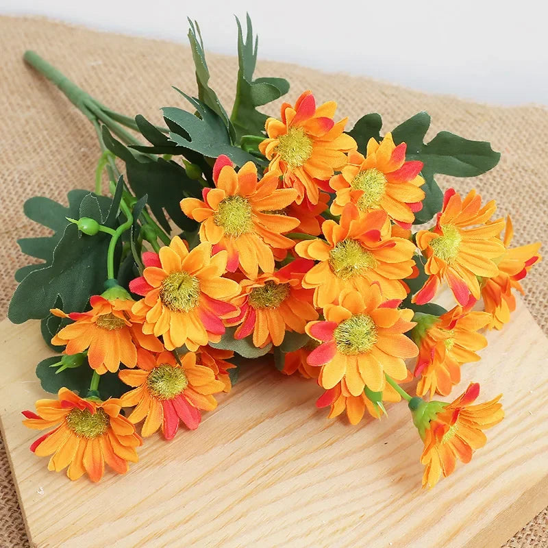 Autumn Flowers Silk Daisy DIY Home Garden