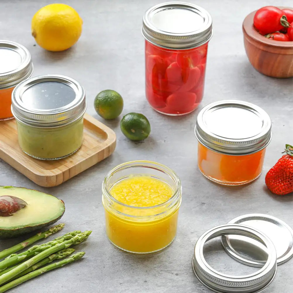 6pcs Plastic Jars w/ Lid