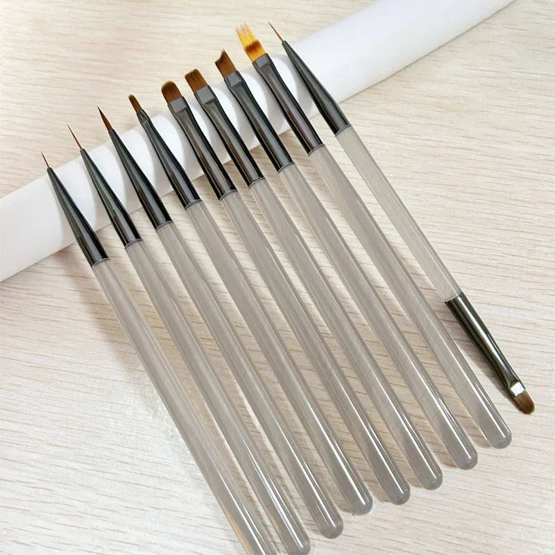 9PCS UV Gel Brush