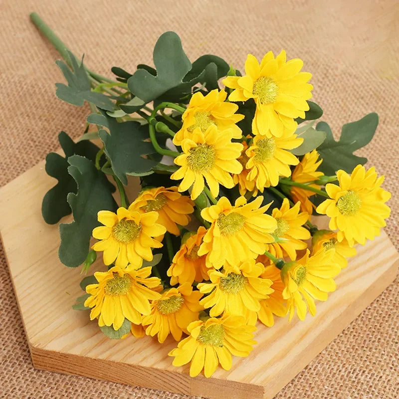 Autumn Flowers Silk Daisy DIY Home Garden