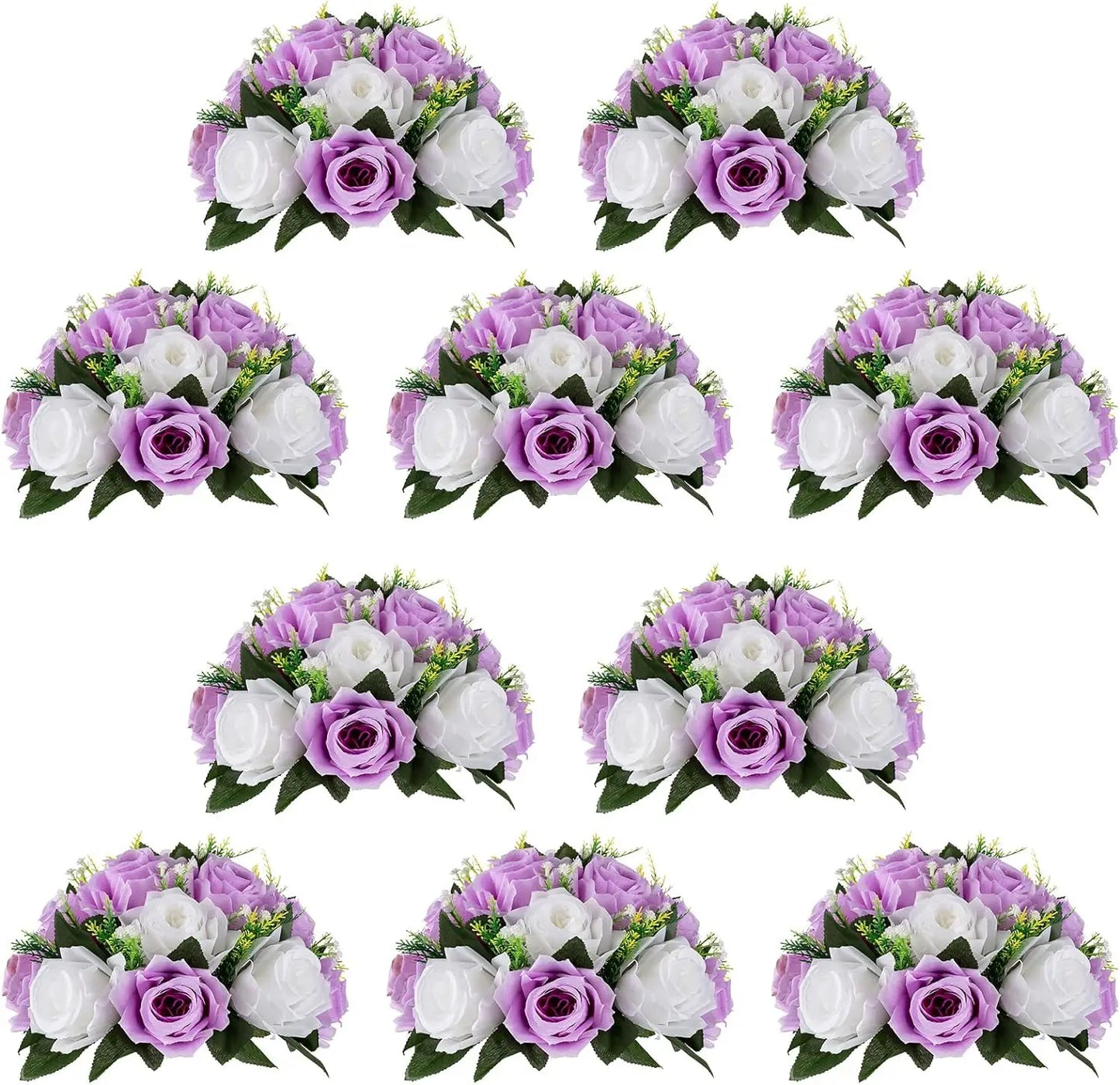 10Pcs 9.5 inch Diameter Flower Ball