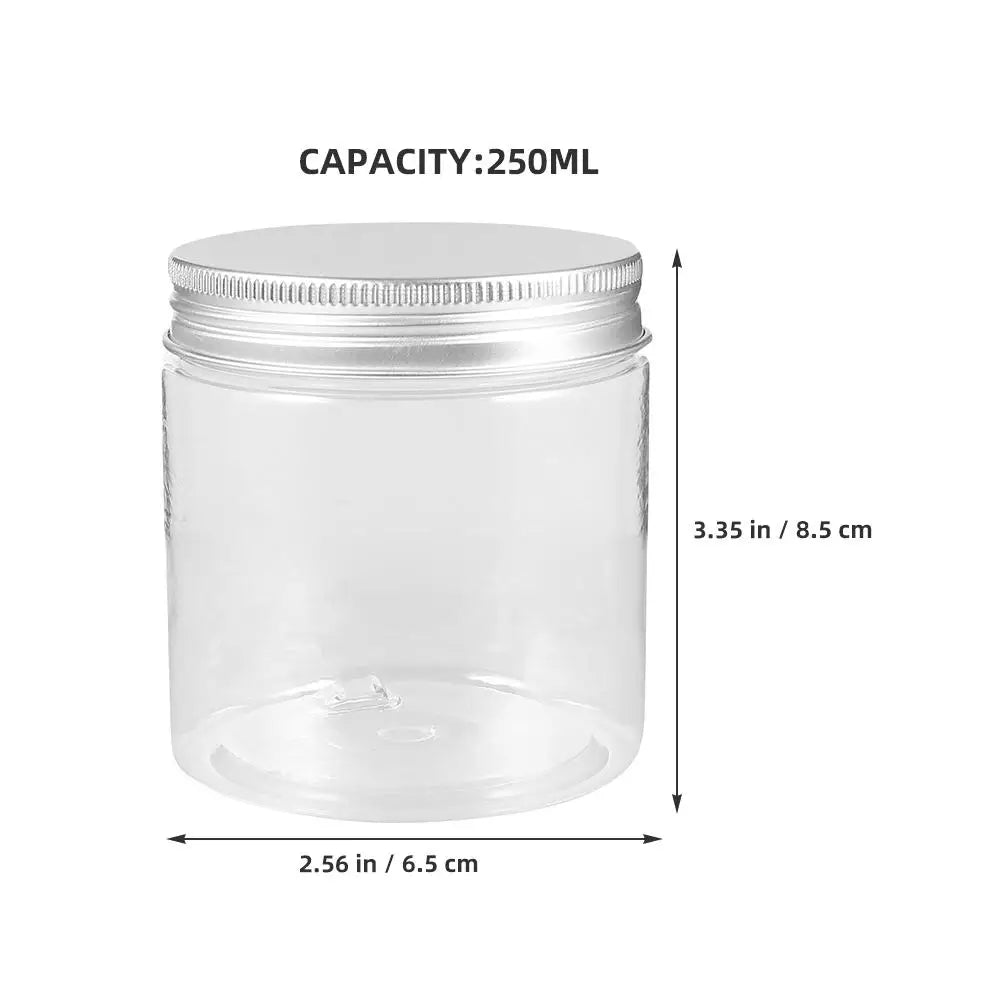6pcs Plastic Jars w/ Lid