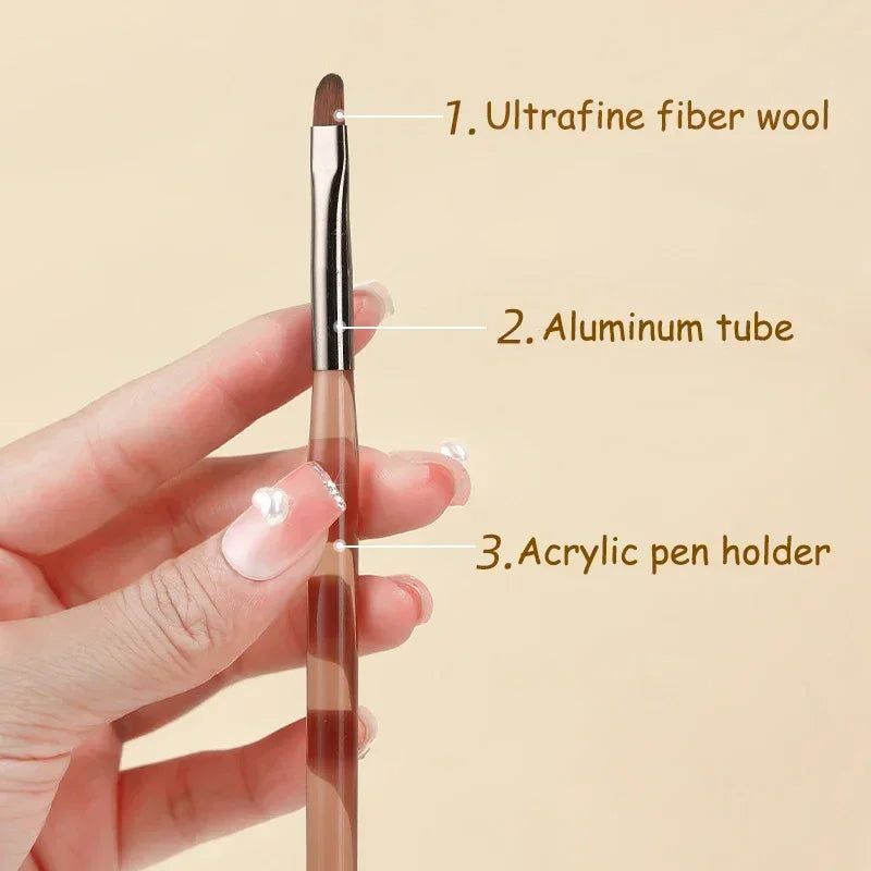 9PCS UV Gel Brush