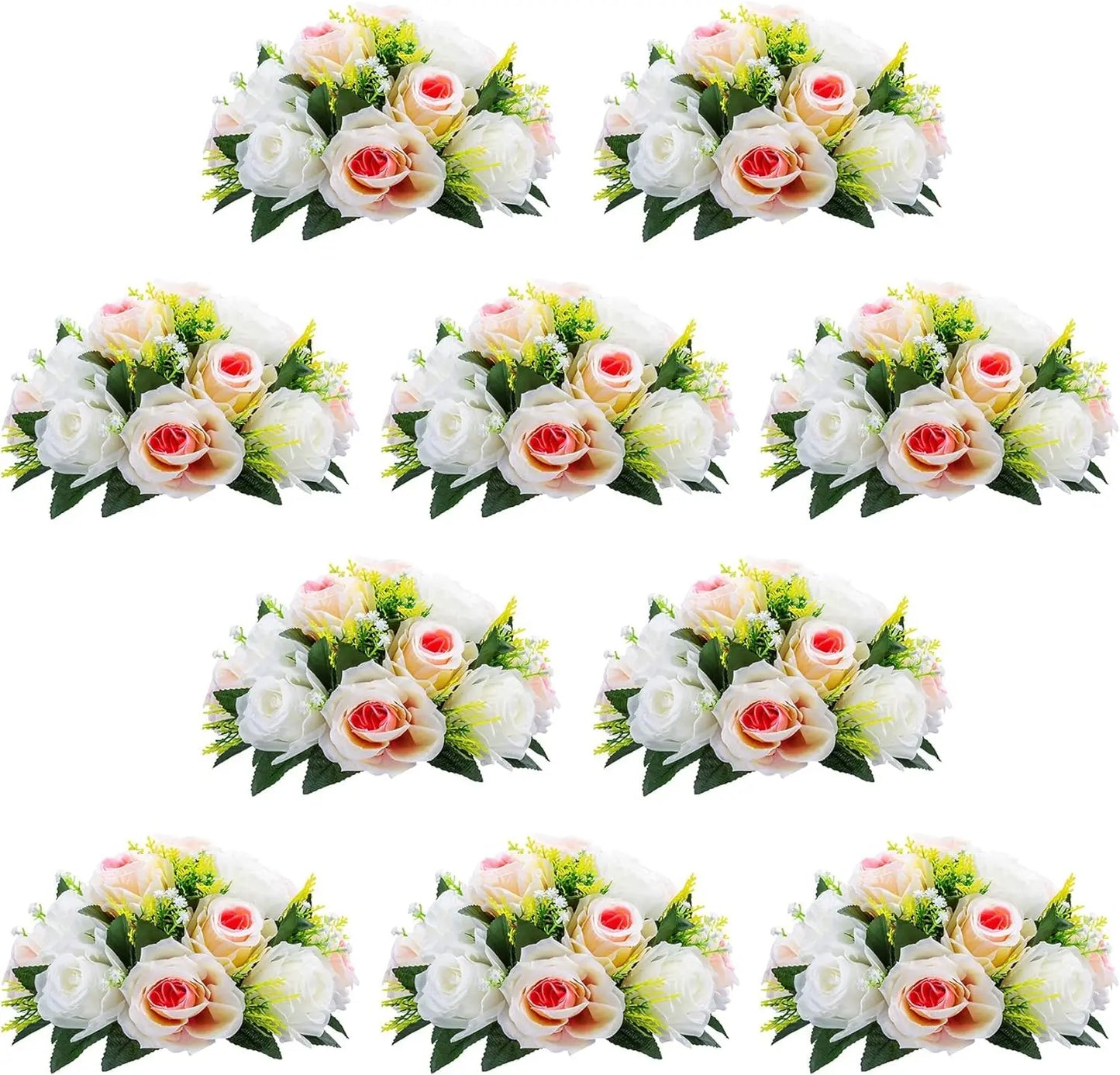 10Pcs 9.5 inch Diameter Flower Ball