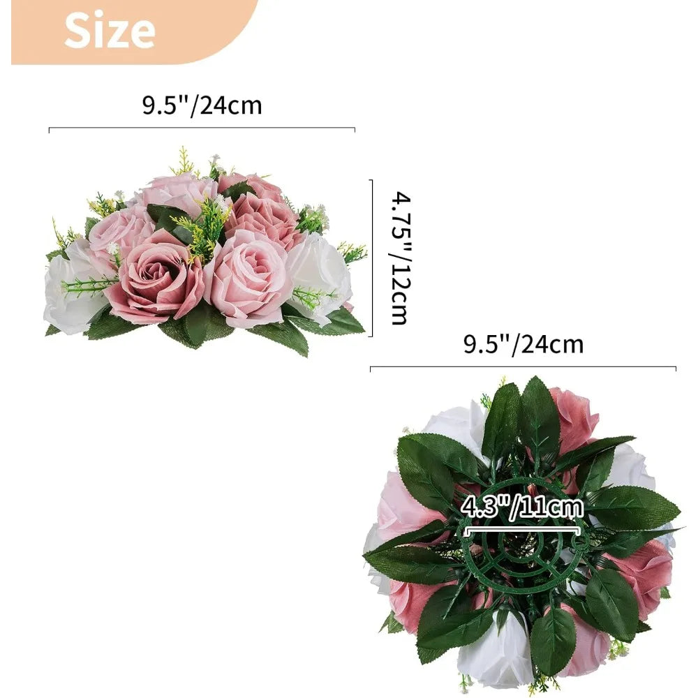 10Pcs 9.5 inch Diameter Flower Ball