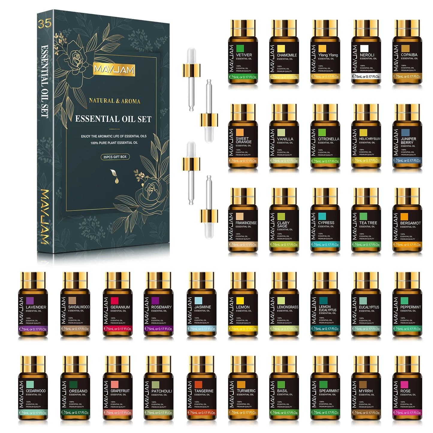 35 Bottles Essential Oils