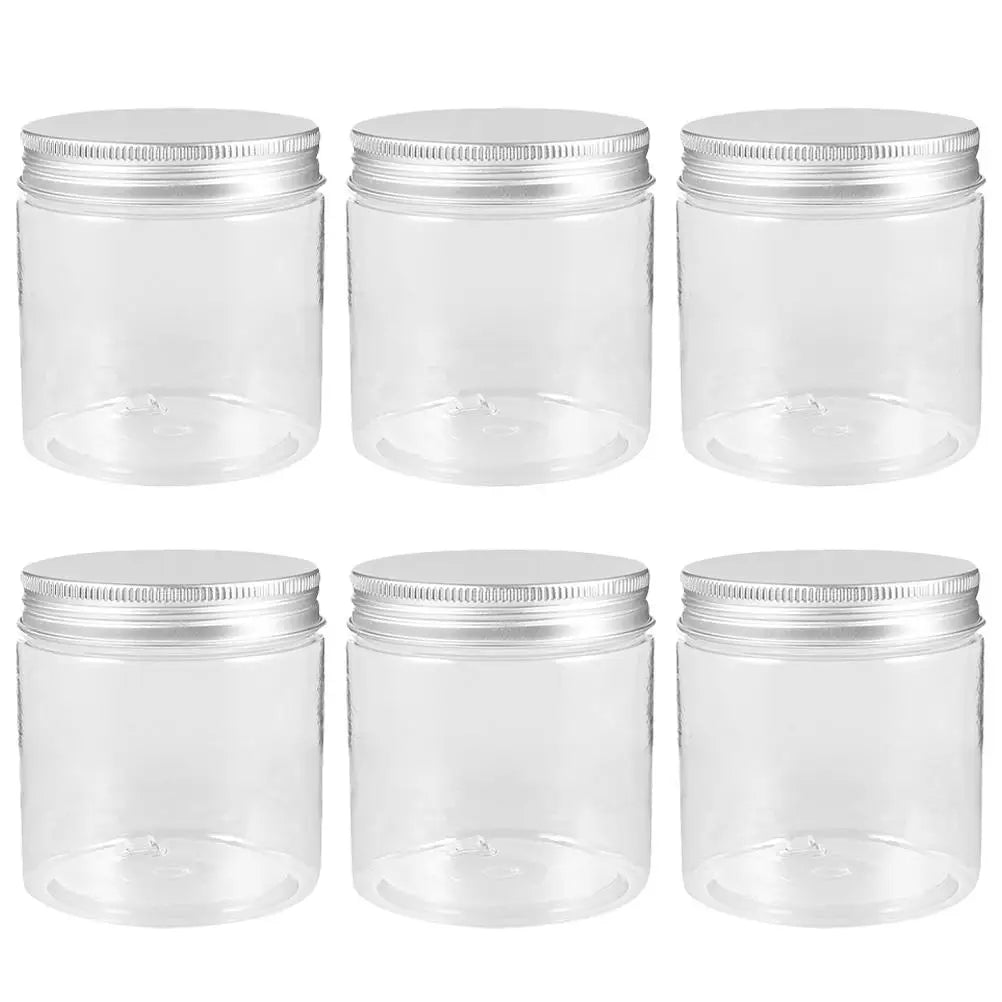 6pcs Plastic Jars w/ Lid