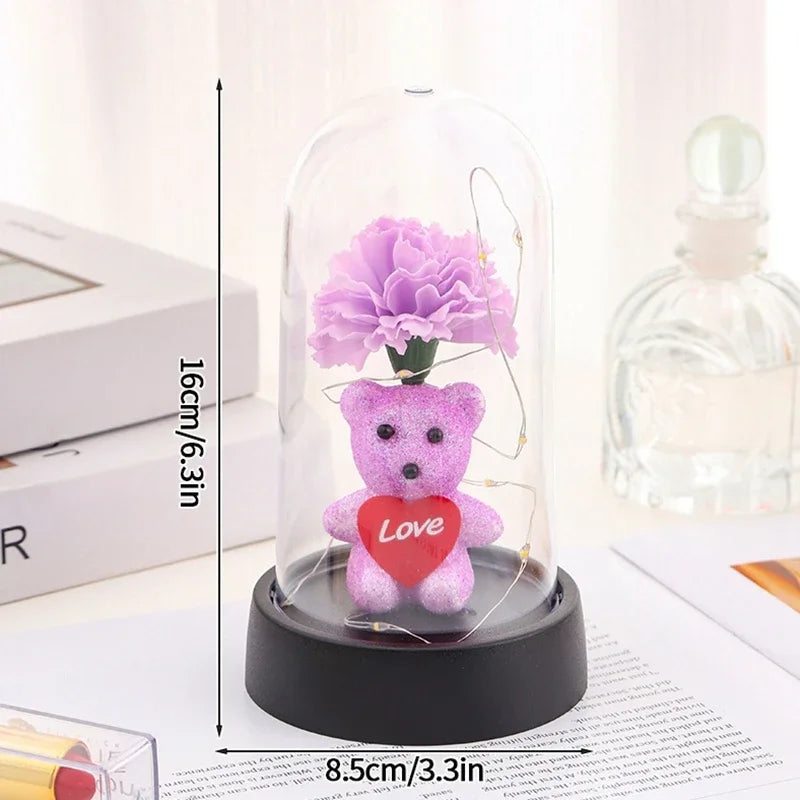 Rose Light Artificial Galaxy Eternal Rose Flower Valentines Day Flower Gifts Artificial Flowers Home Decorative Craft Supplies