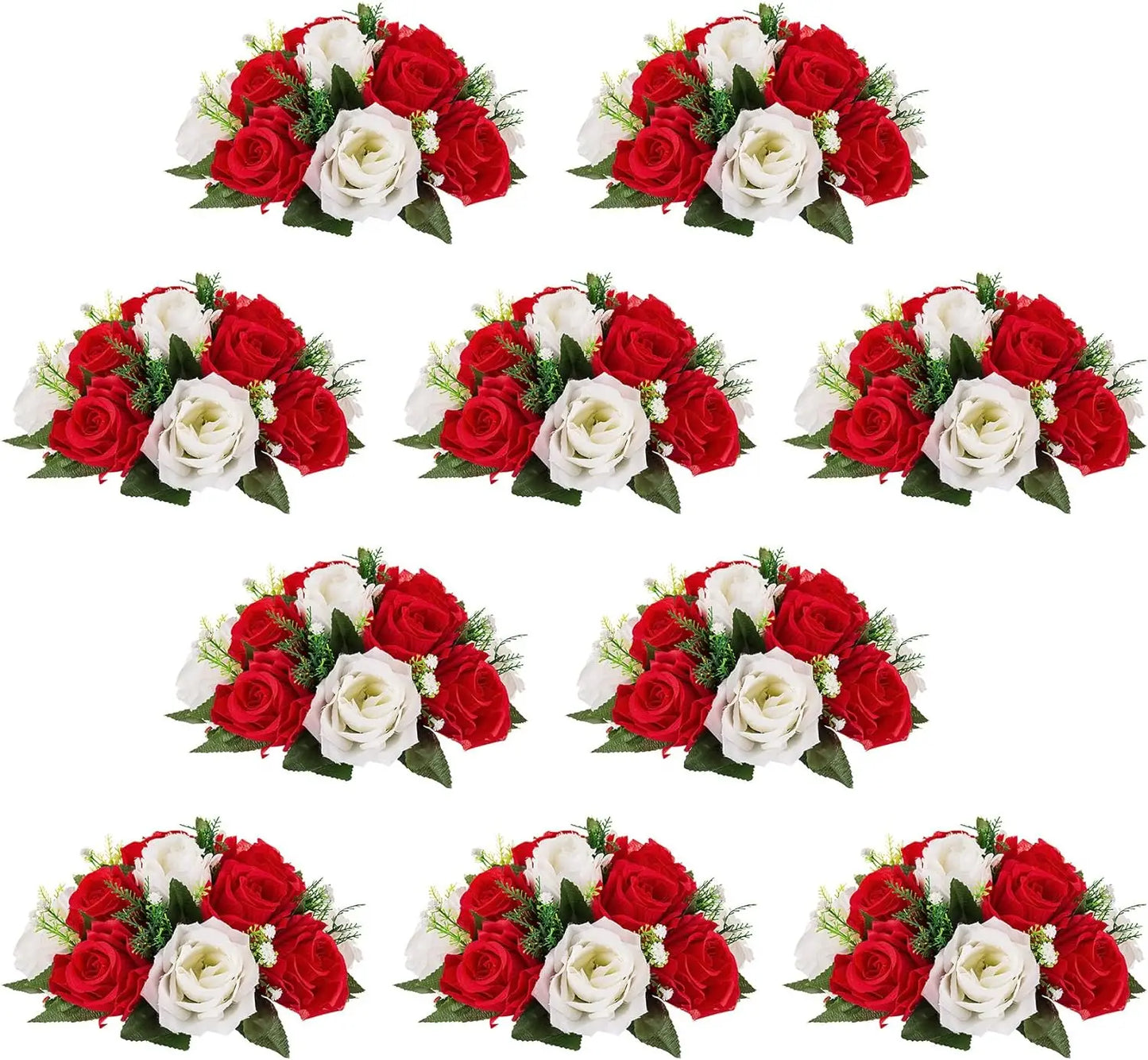 10Pcs 9.5 inch Diameter Flower Ball