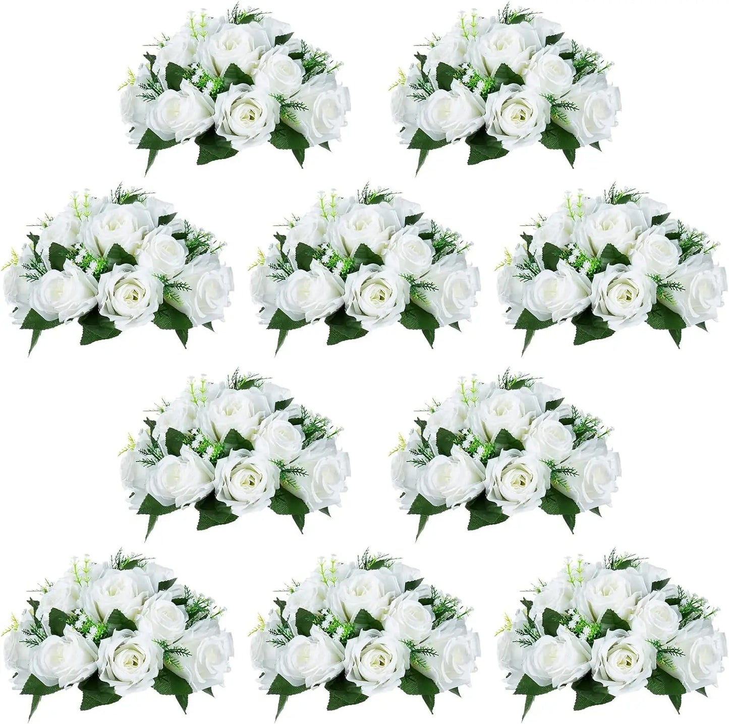 10Pcs 9.5 inch Diameter Flower Ball