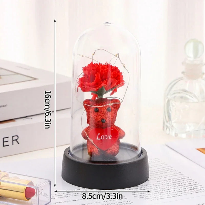 Rose Light Artificial Galaxy Eternal Rose Flower Valentines Day Flower Gifts Artificial Flowers Home Decorative Craft Supplies
