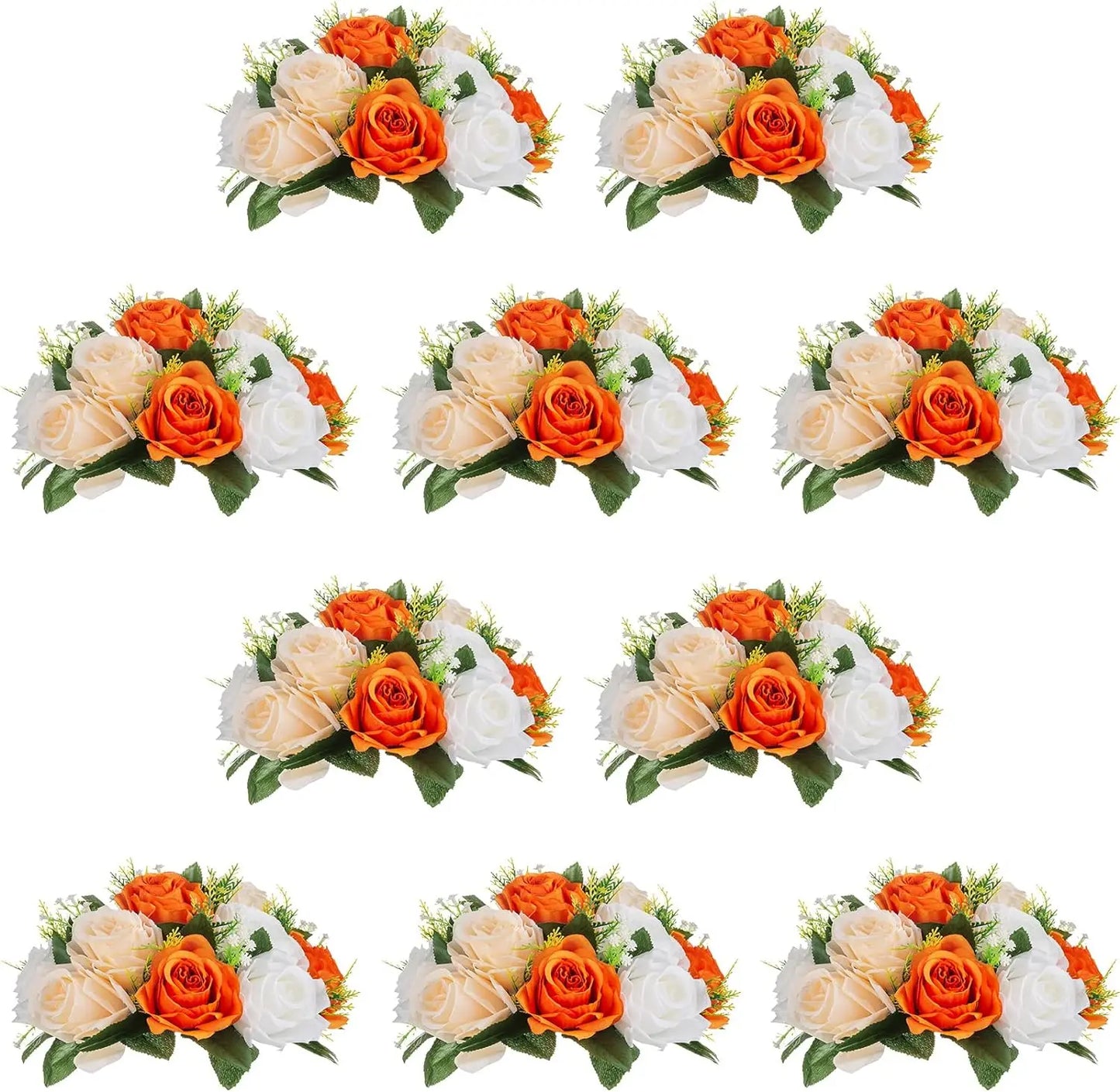 10Pcs 9.5 inch Diameter Flower Ball