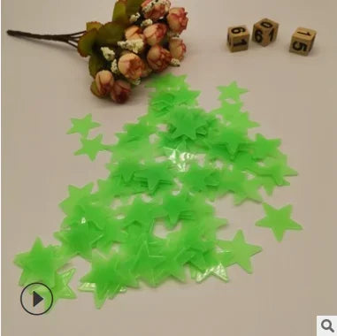 100 PCS 3D Stars