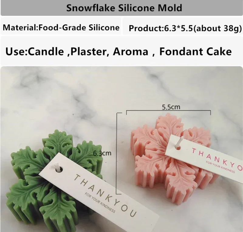 Christmas Snowflake Silicone Mold