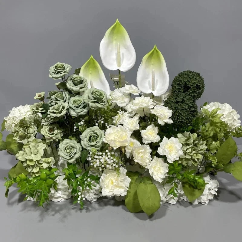 Artificial Rose Hydrangea Greenery Floral