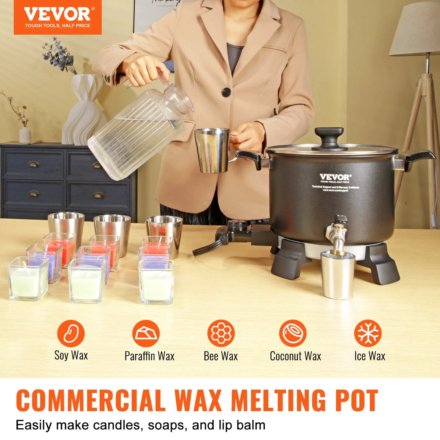 Large Wax Melter Candles
