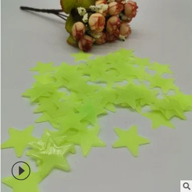 100 PCS 3D Stars