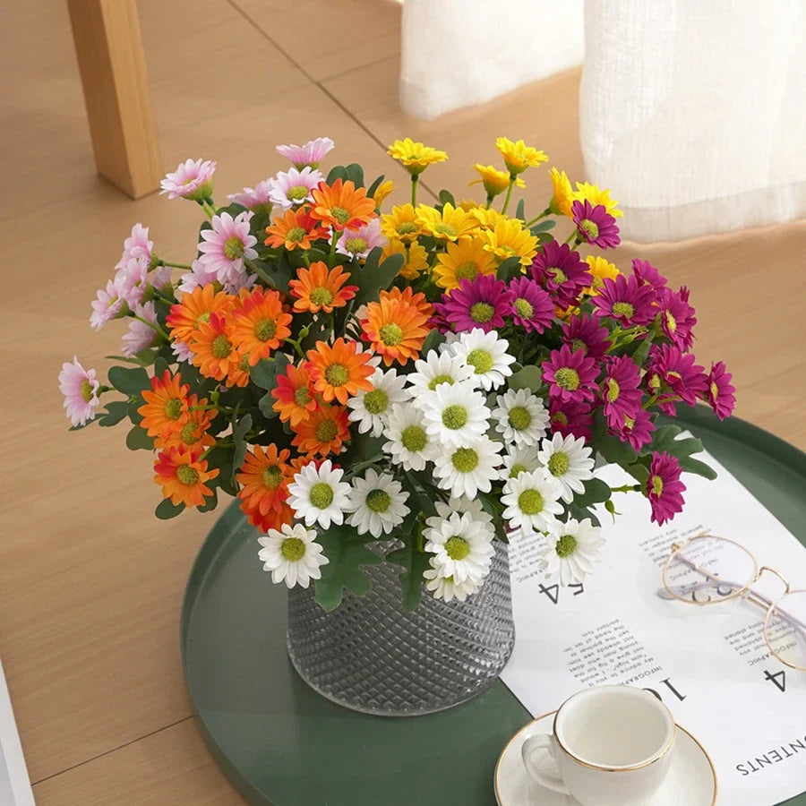 Autumn Flowers Silk Daisy DIY Home Garden