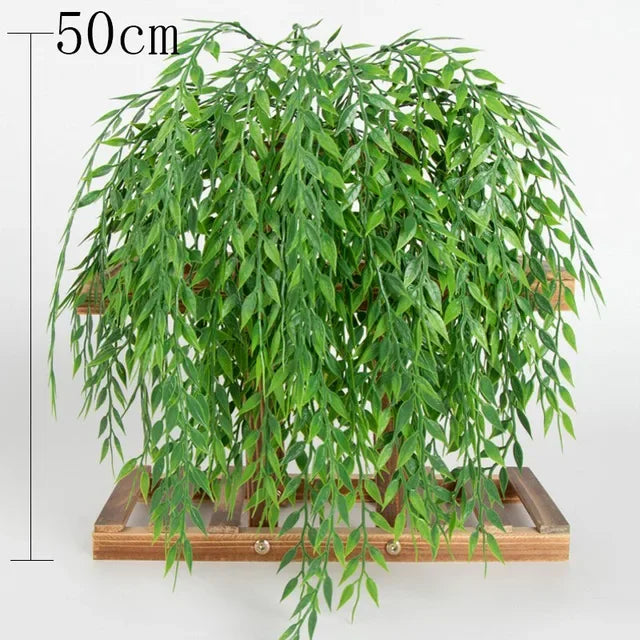 Artificial Hanging Willow Rattan Wall Decoration