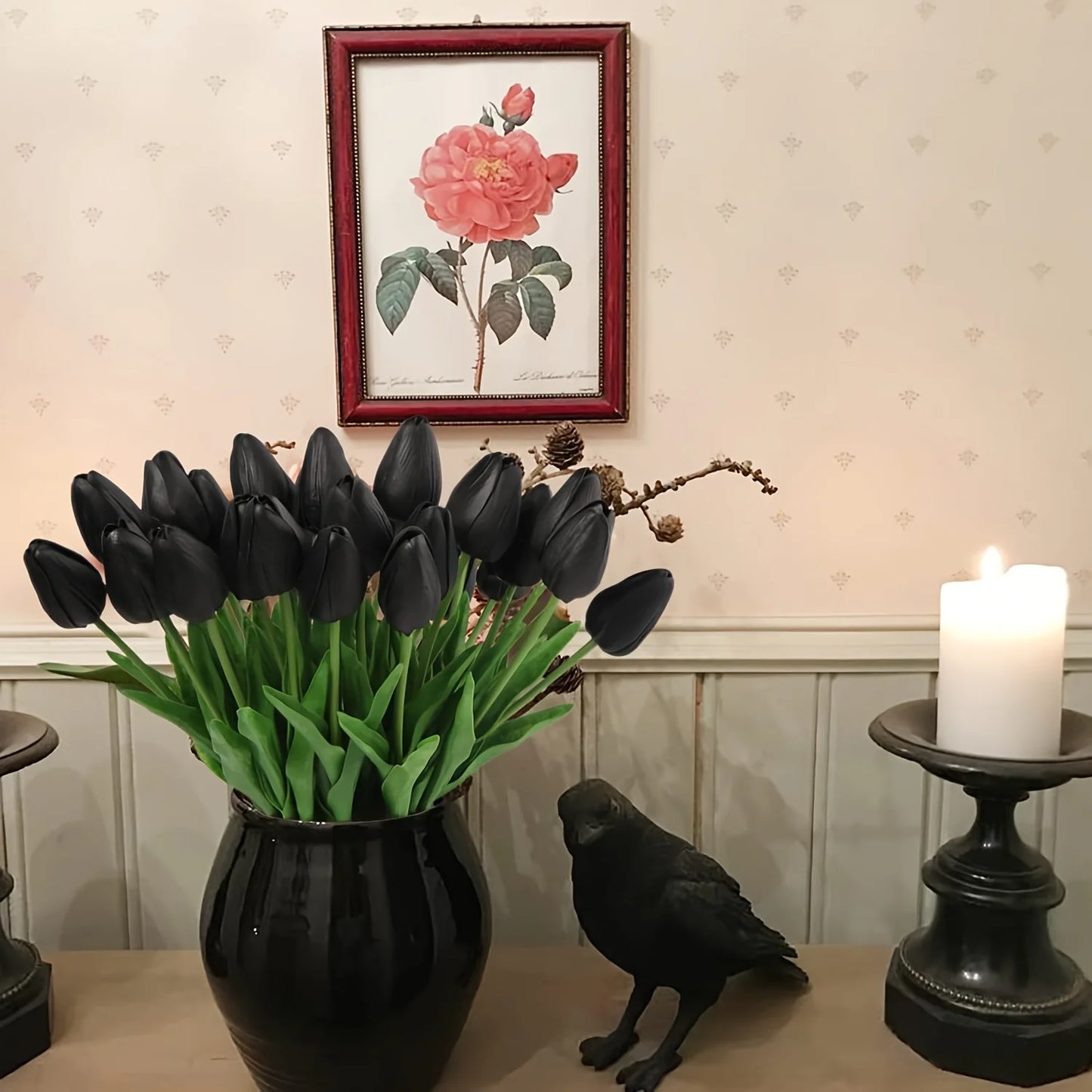 20pcs Black Tulips
