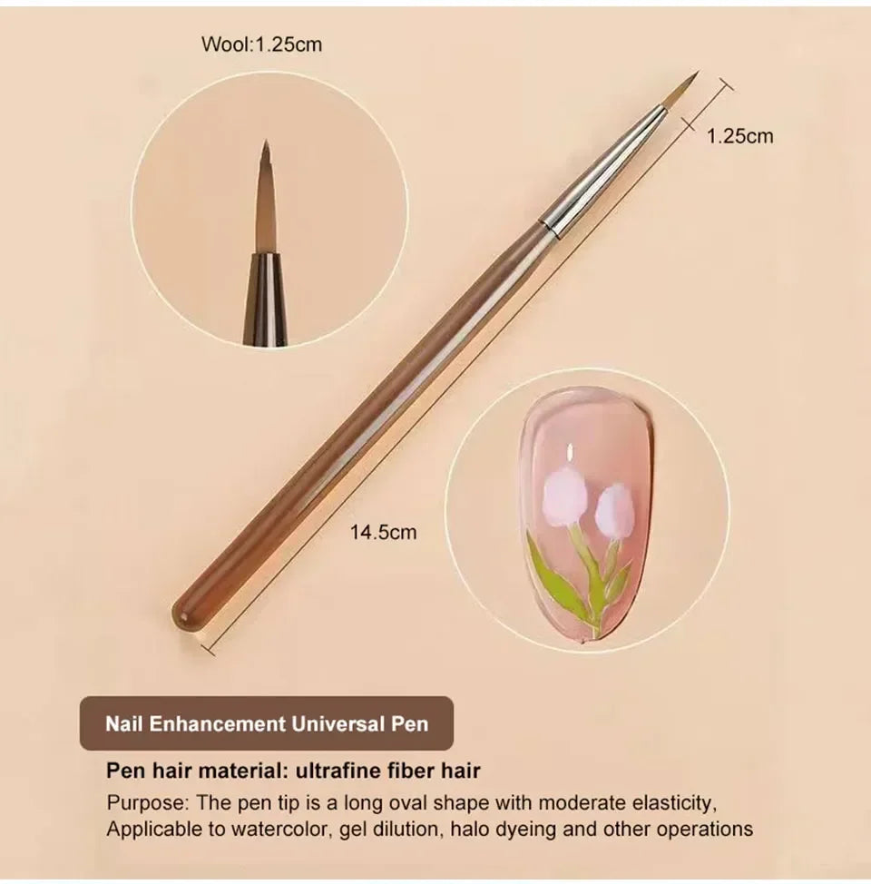 9PCS UV Gel Brush