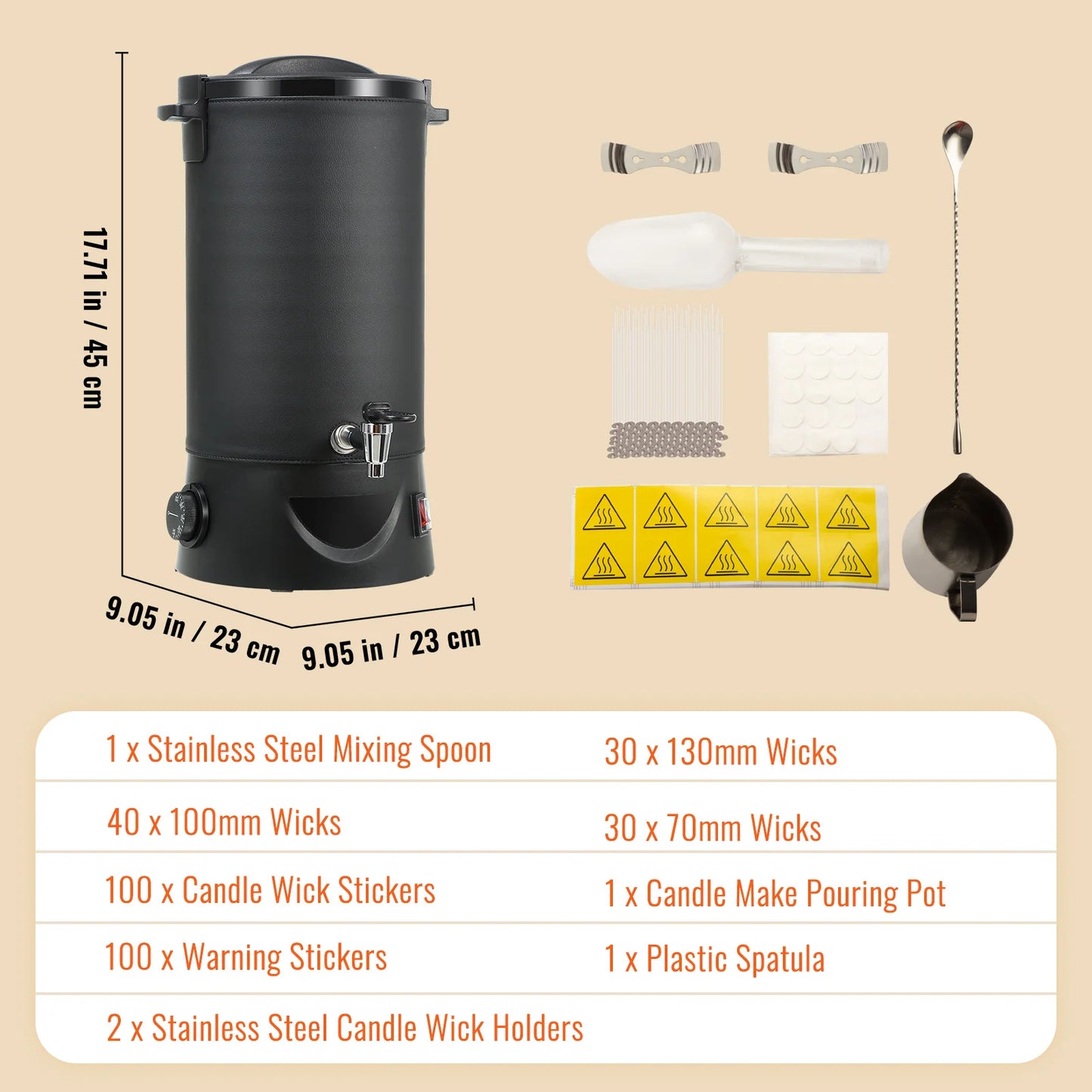 VEVOR 6.5L 10L Wax Melter