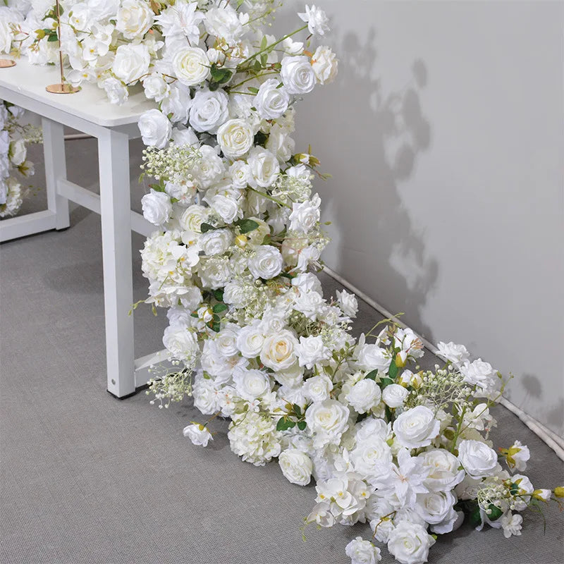 White Rose Babys Breath