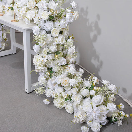 White Rose Babys Breath
