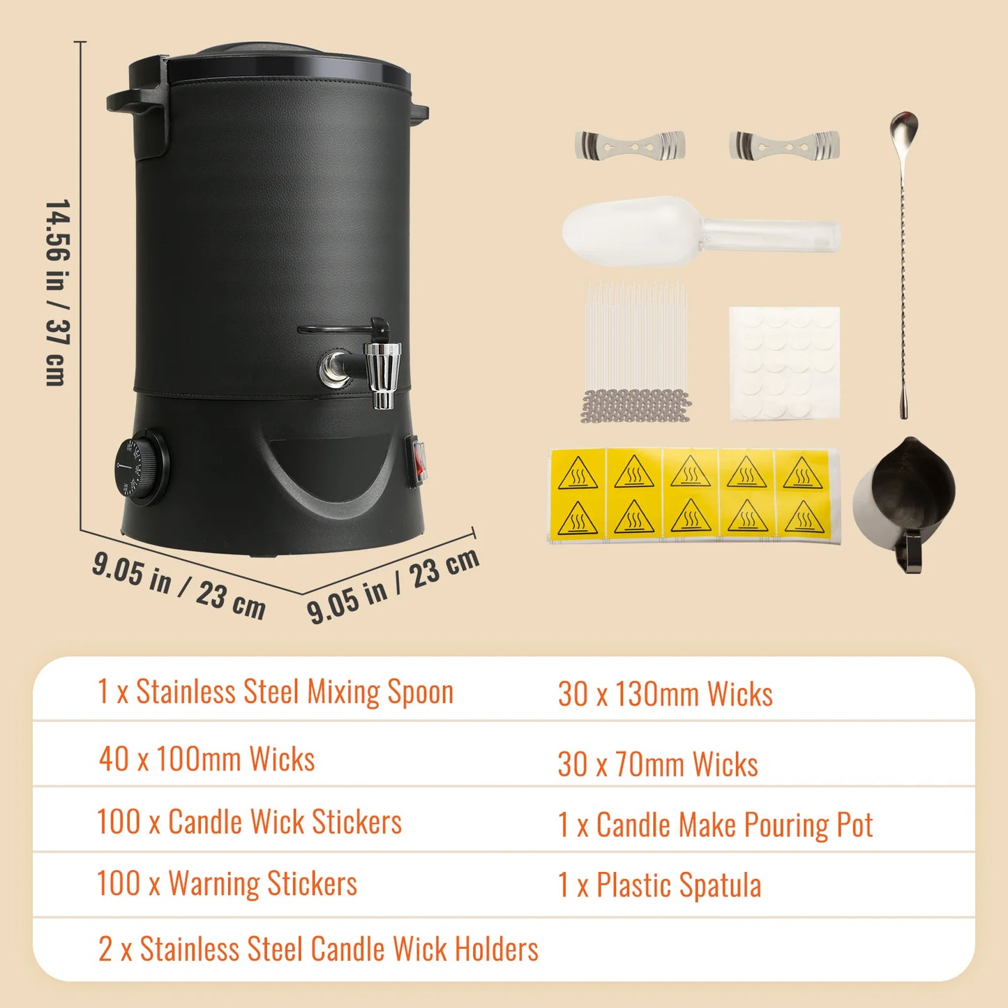 VEVOR 6.5L 10L Wax Melter