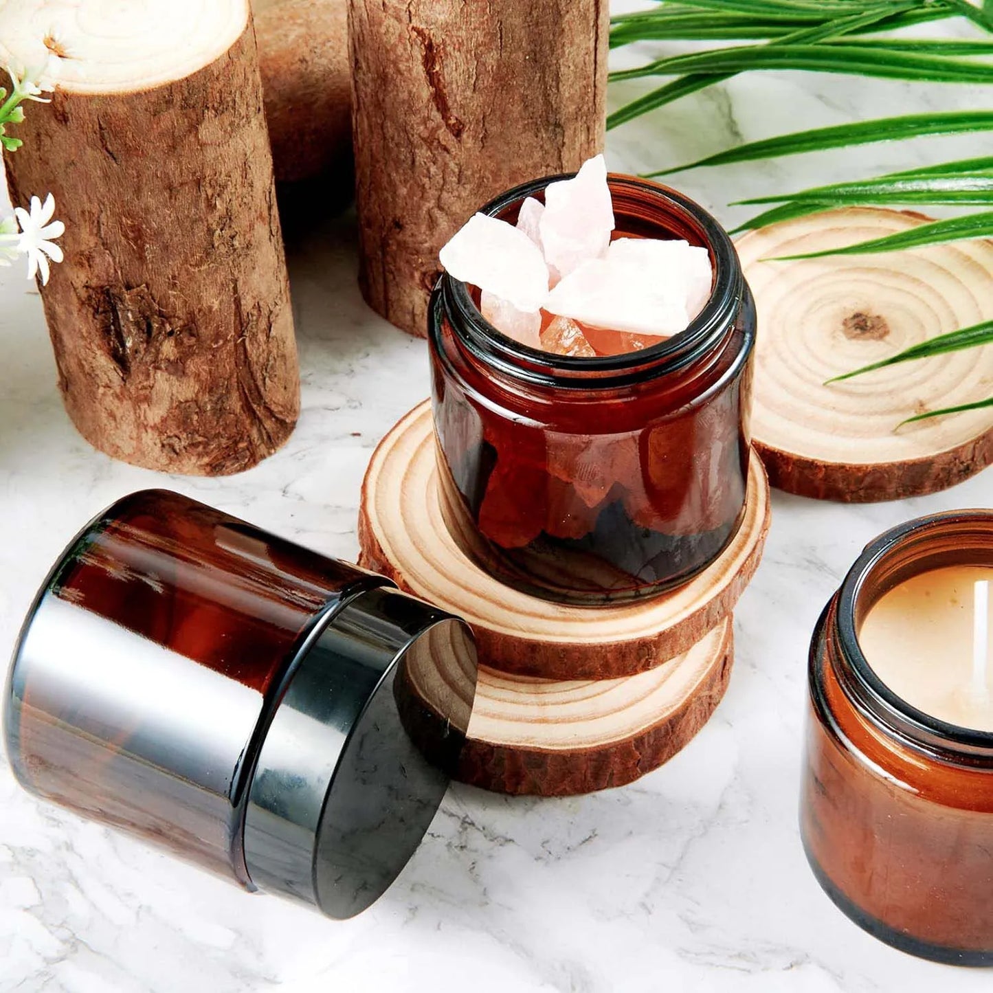 4 oz Amber Glass Jar
