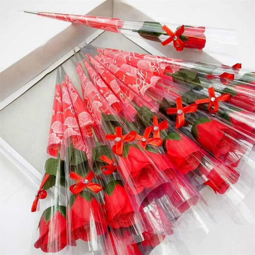 10PCS Single Stem Rose