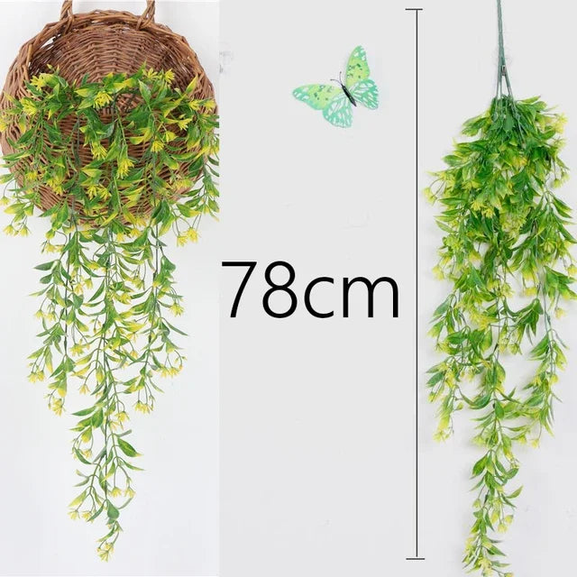 Artificial Hanging Willow Rattan Wall Decoration