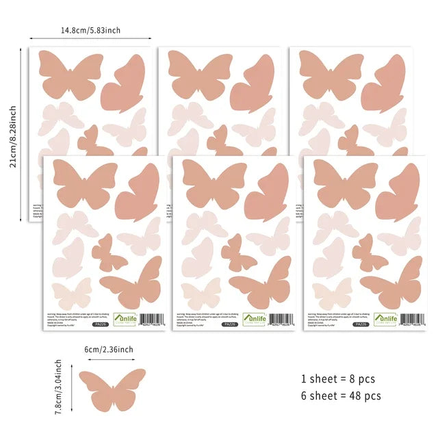 Boho Hearts Wall Sticker
