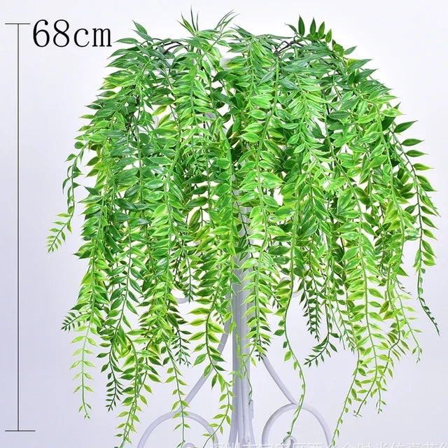 Artificial Hanging Willow Rattan Wall Decoration
